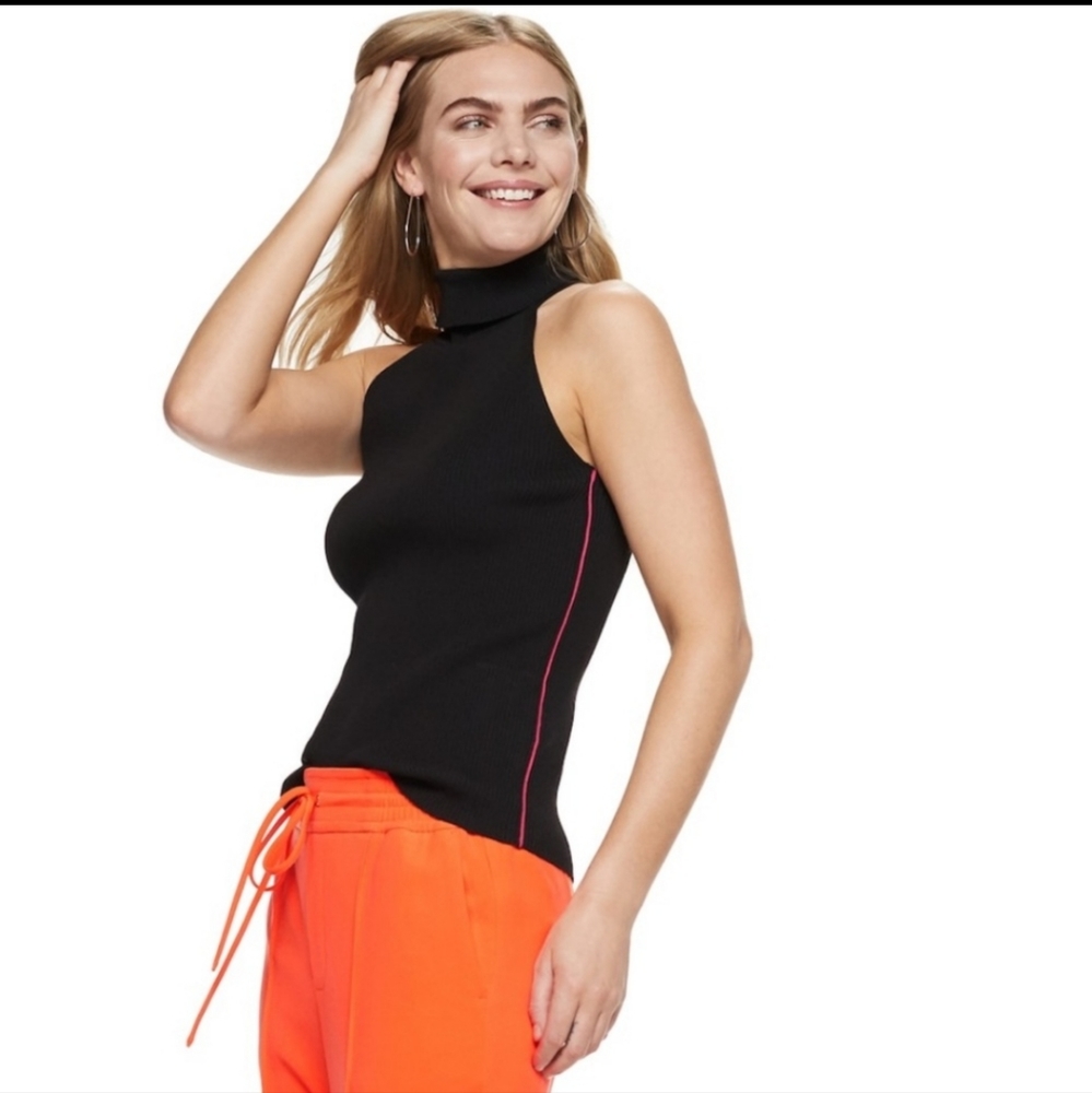 Nine West  Women's Turtleneck Raglan Tank